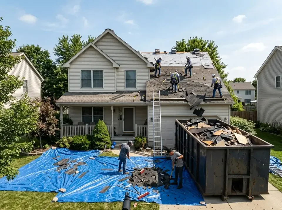 roof-replacement-debris-remova-004 — frequently asked questions, Cheapest Dumpster Rentals in Rexburg, ID